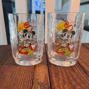 Pair of Vintage 2000 Disney Safari Mickey Mouse Tumblers
